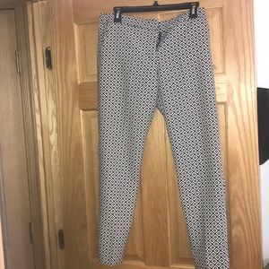 Checkered black and white dress pants